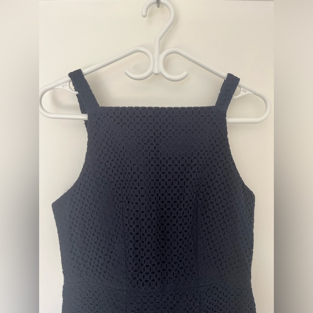 Navy Lace J Crew Dress